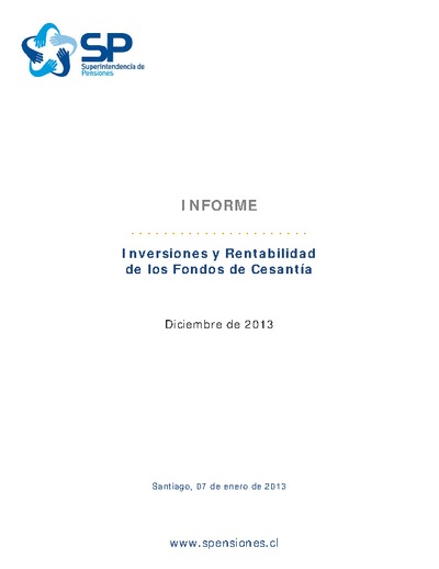Informe seguro de cesantía para agosto 2013