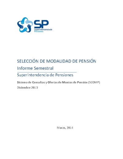 Informe SCOMP a junio 2013
