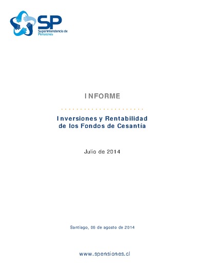 Informe seguro de cesantía para agosto 2013