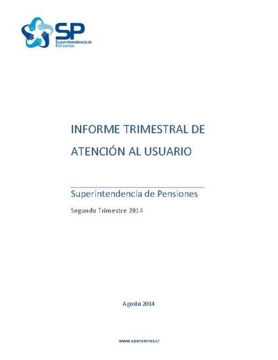 Informe trimestral de atención al usuario: segundo trimestre de 2014