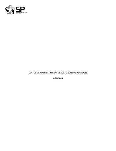 Estudio de Costos de Administración 2014