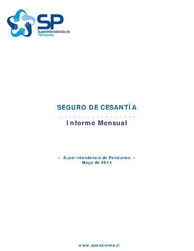 Informe mensual del Seguro de Cesantía, mayo 2015