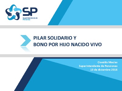 Presentación Pilar Solidario y Bono por Hijo Nacido Vivo