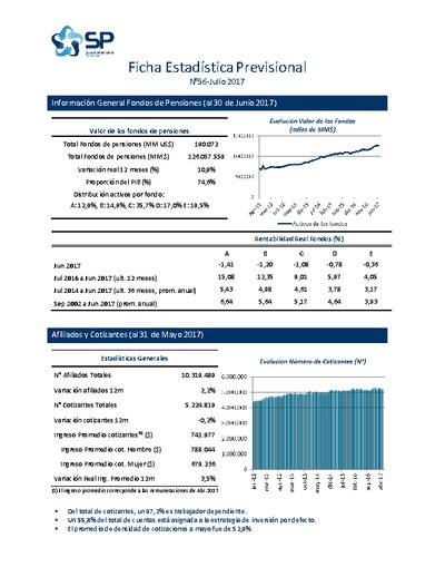 Ficha Estadística N° 56, julio 2017