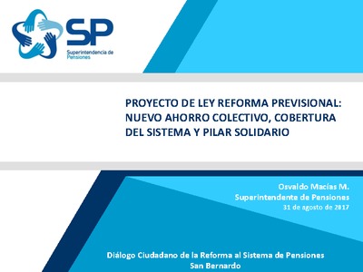 Presentación: Proyecto Reforma Previsional