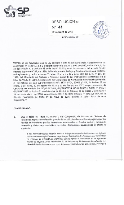 Resolución 041 - MODELO S.A. - 2017