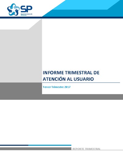 Informe trimestral de atención de usuarias y usuarios tercer trimestre 2017