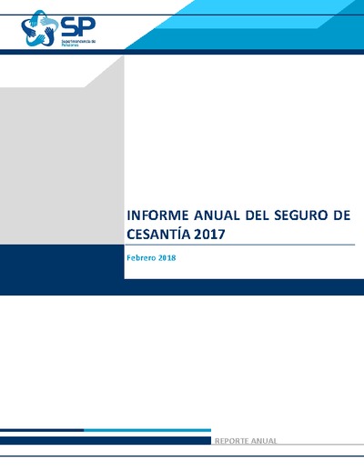 Informe Anual del Seguro de Cesantía 2017