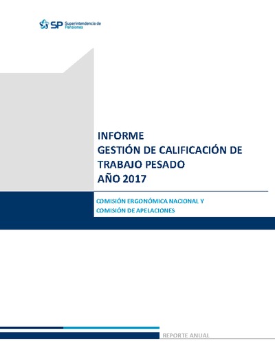 Informe de gestión de comisión ergonómica 2017