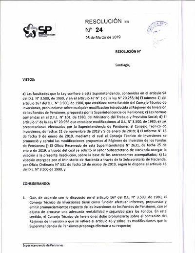 Régimen de inversión de los Fondos de Pensiones