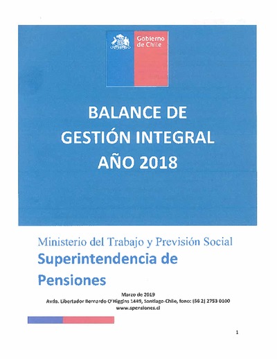 Balance de Gestión Integral 2018