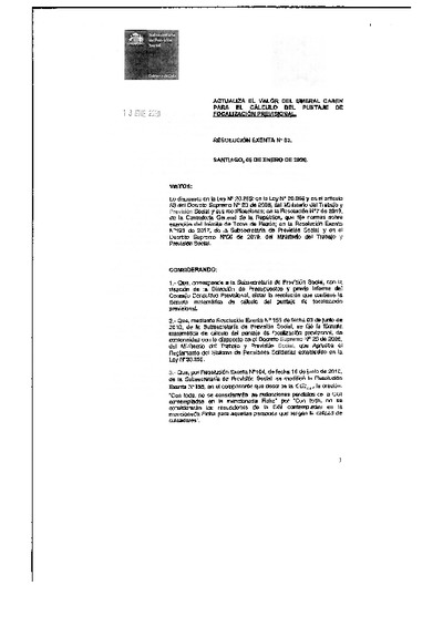 Resolución Exenta N° 03, del 6 de enero de 2020