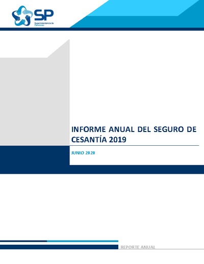 Informe Anual del Seguro de Cesantía 2019