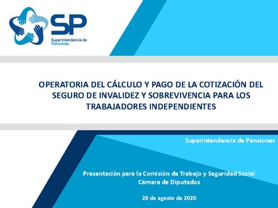 Operatoria del cálculo y pago de la cotización del Seguro de Invalidez y Sobrevivencia para los trabajadores independientes