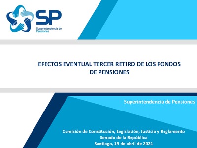 Efectos eventual tercer retiro de los fondos de pensiones