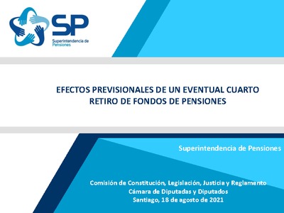 Efectos previsionales de un eventual cuarto retiro de fondos de pensiones