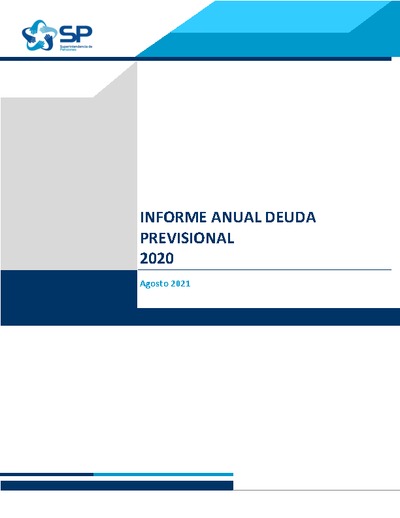 Informe de deuda previsional a diciembre de 2020