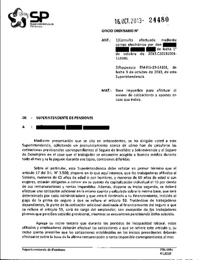 Oficio Ordinario Nº 24480, del 16 de octubre de 2013