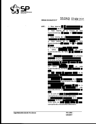 Oficio Ordinario Nº 25282, del 2 de noviembre de 2015