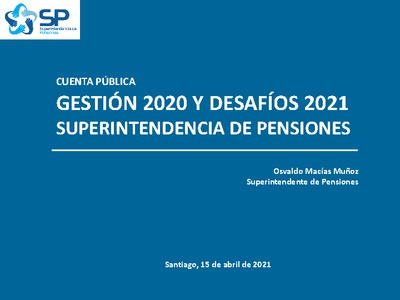 Cuenta Pública Gestión 2020 y Desafíos 2021
