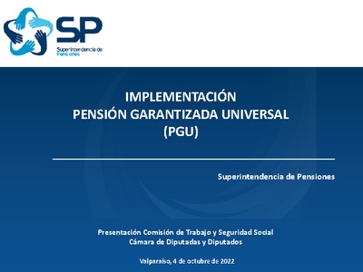 Implementación Pensión Garantizada Universal (PGU)