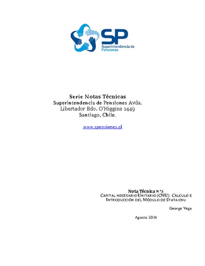 Nota Técnica N° 5: Capital Necesario Unitario (CNU): Cálculo e introducción del módulo de Stata CNU