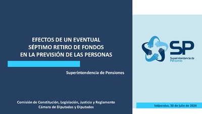 Efectos de un eventual séptimo retiro de fondos en la previsión de las personas