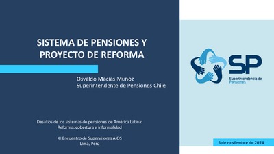 Sistema de Pensiones y Proyecto de Reforma