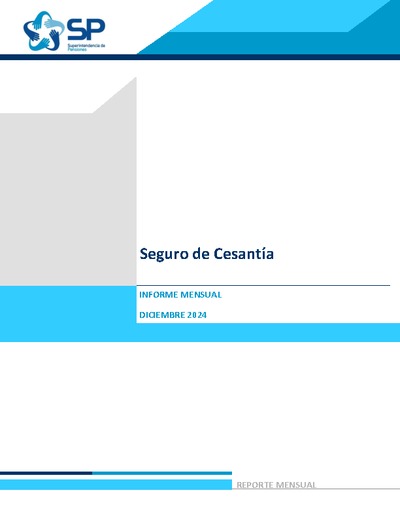 Informe Mensual del Seguro de Cesantía diciembre 2024