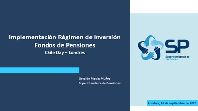 Implementación Régimen de Inversión Fondos de Pensiones