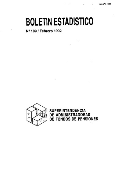 Boletín Nº109 / Febrero 1992