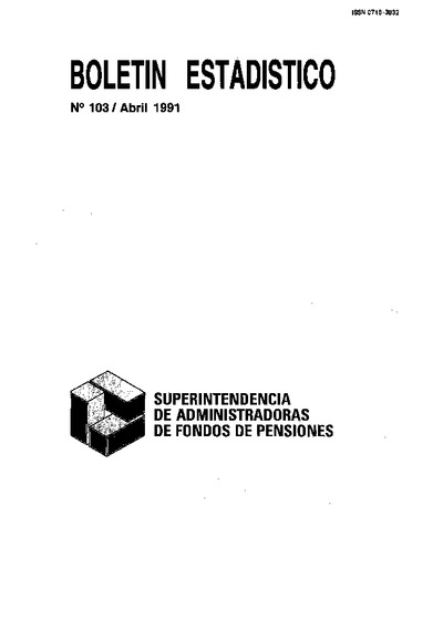 Boletín Nº103 / Abril 1991