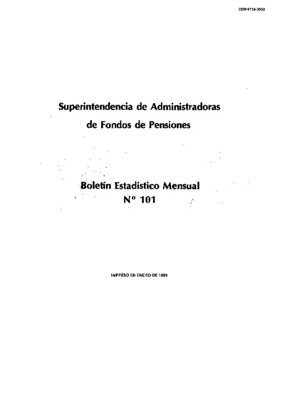 Boletín Nº101 / Enero de 1991