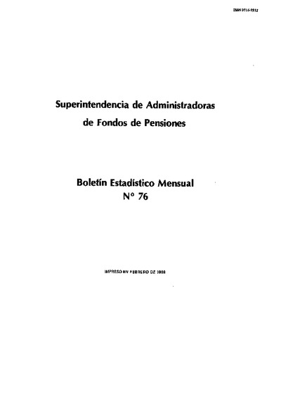 Boletín N°76 / Febrero 1988