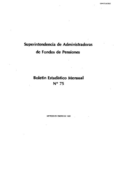 Boletín N°75 / Diciembre 1987