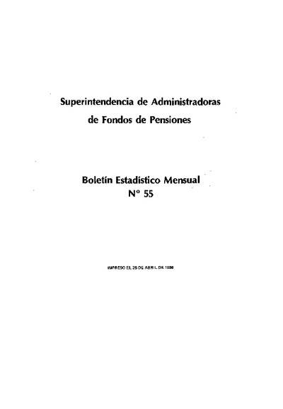 Boletín N°55 / Marzo 1986