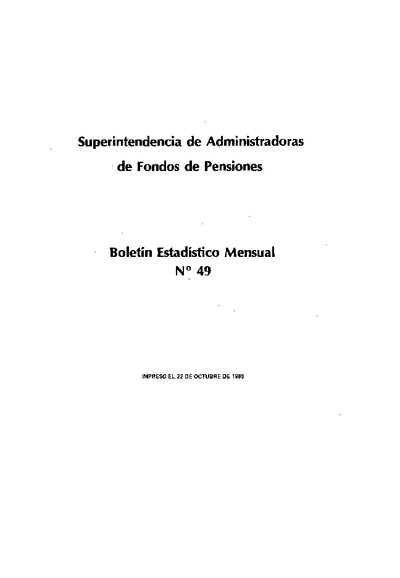 Boletín N°49 / Septiembre 1985