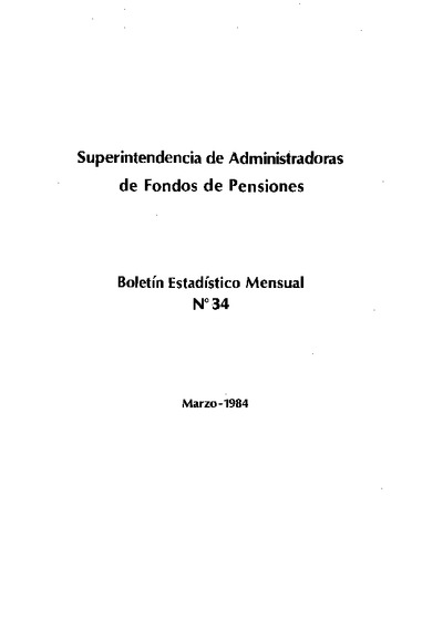 Boletín N°34 / Marzo 1984