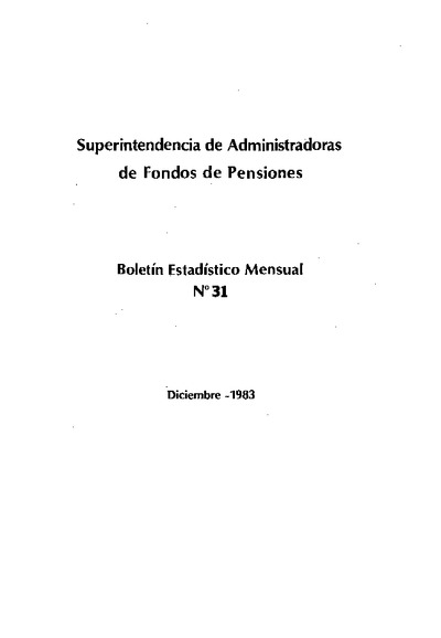 Boletín N°31 / Diciembre 1983