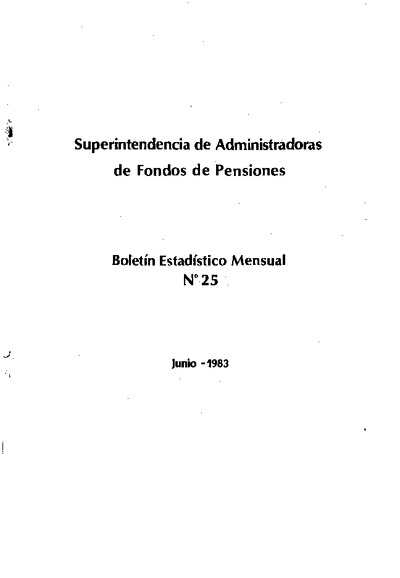 Boletín N°25 / Junio 1983