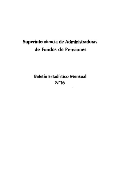 Boletín N°16 / Octubre 1982