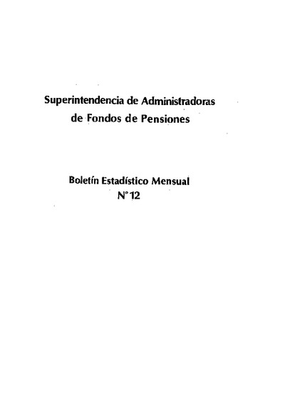 Boletín N°12 / Junio 1982
