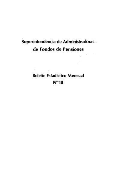 Boletín N°10 / Marzo - Abril de 1982