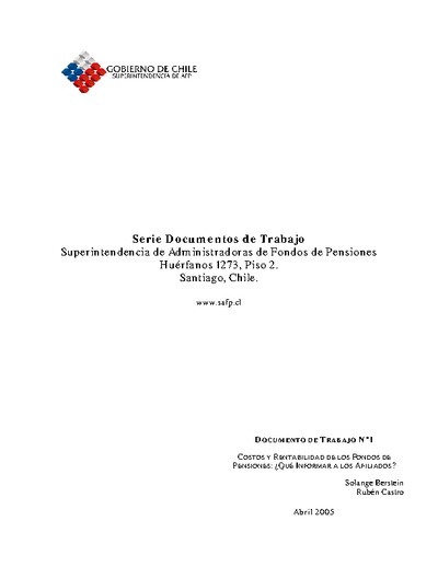 Costos y Rentabilidad de los Fondos de Pensiones: ¿Qué Informar a los Afiliados?