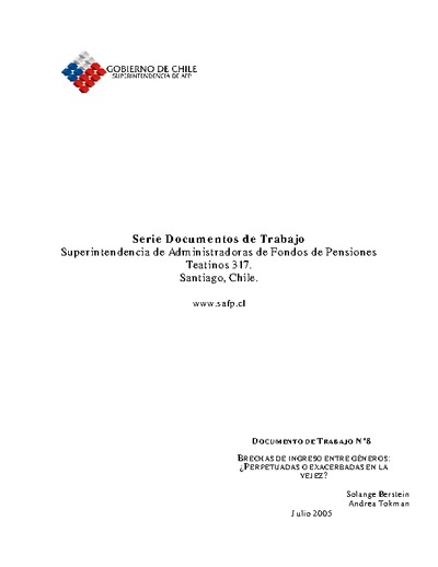 Brechas de ingreso entre géneros: ¿Perpetuadas o exacerbadas en la vejez?
