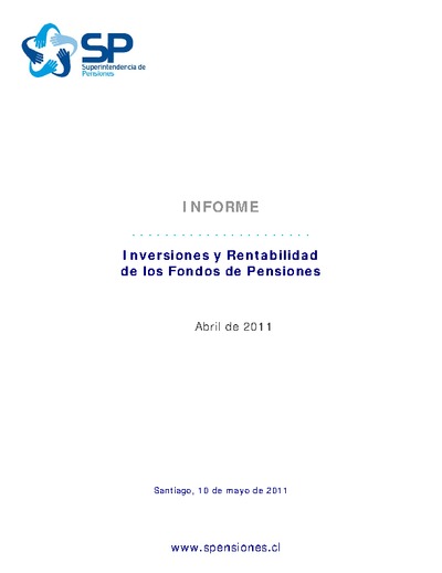 Inversiones y rentabilidad de los Fondos de Pensiones a abril 2011