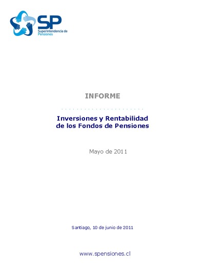 Inversiones y rentabilidad de los Fondos de Pensiones a mayo 2011