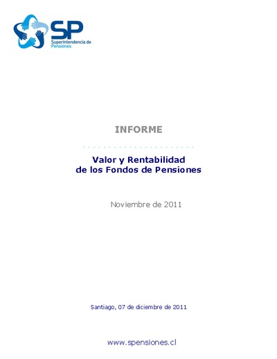 Inversiones y rentabilidad de los Fondos de Pensiones a noviembre 2011
