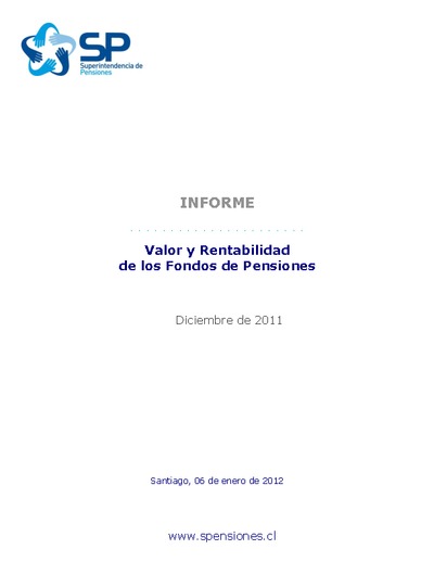 Inversiones y rentabilidad de los Fondos de Pensiones a diciembre 2011