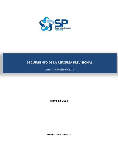 Informe de seguimiento de la Reforma Previsional